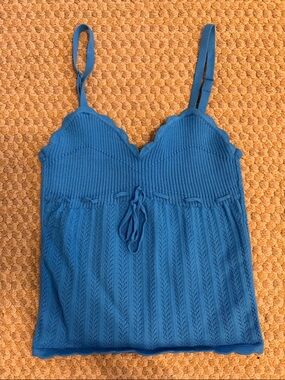 Wilfred Blue Knit Tank Top